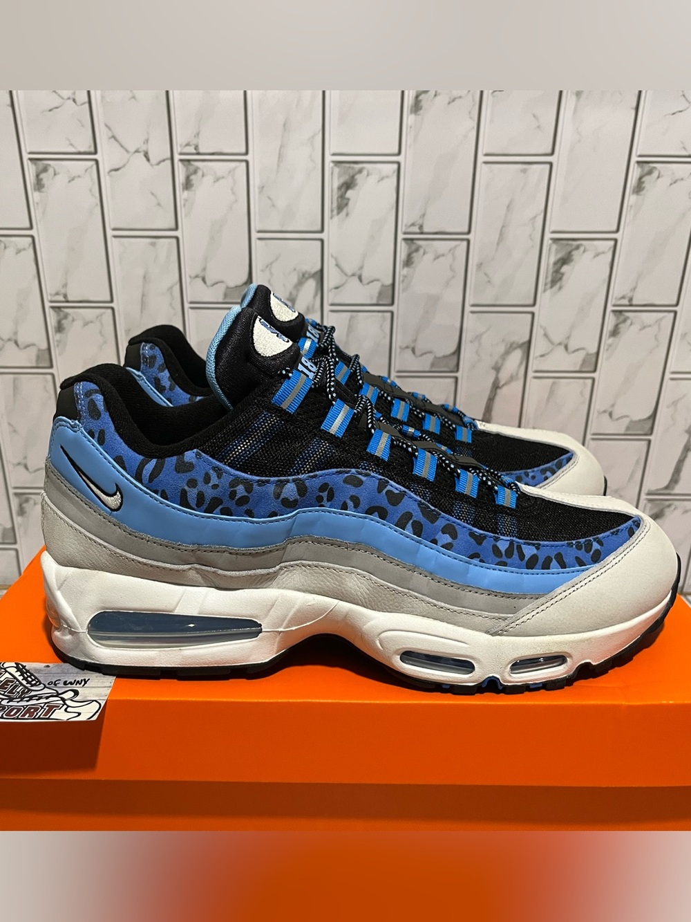 New Nike Air Max 95 Blue White Black Yardrunners Spelman College Men 14 Retro